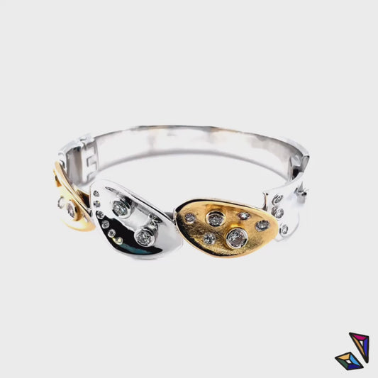 Bracelet feuilles d’or