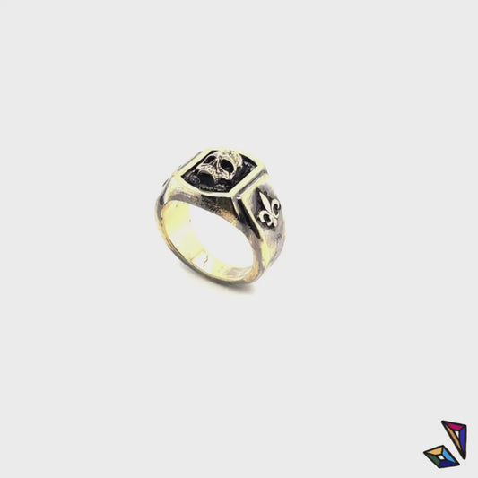 Chevalière Crane Royal